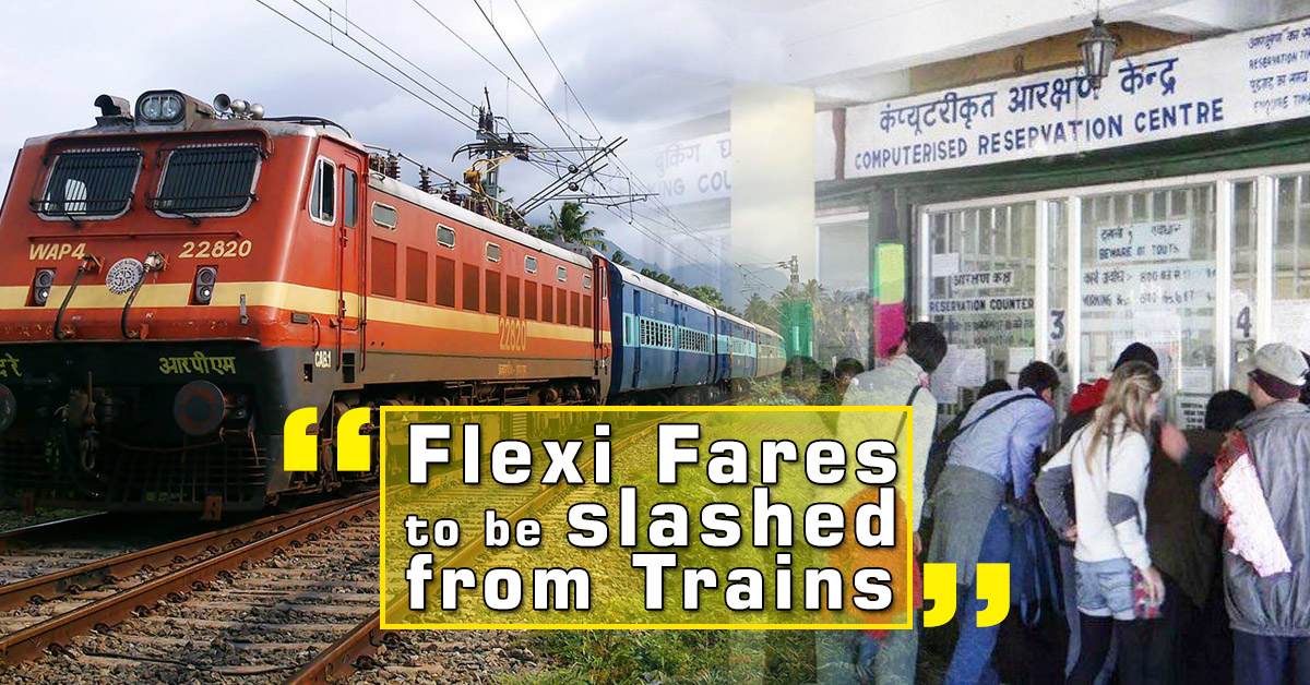 Flexi Fares to be removed from Trains
