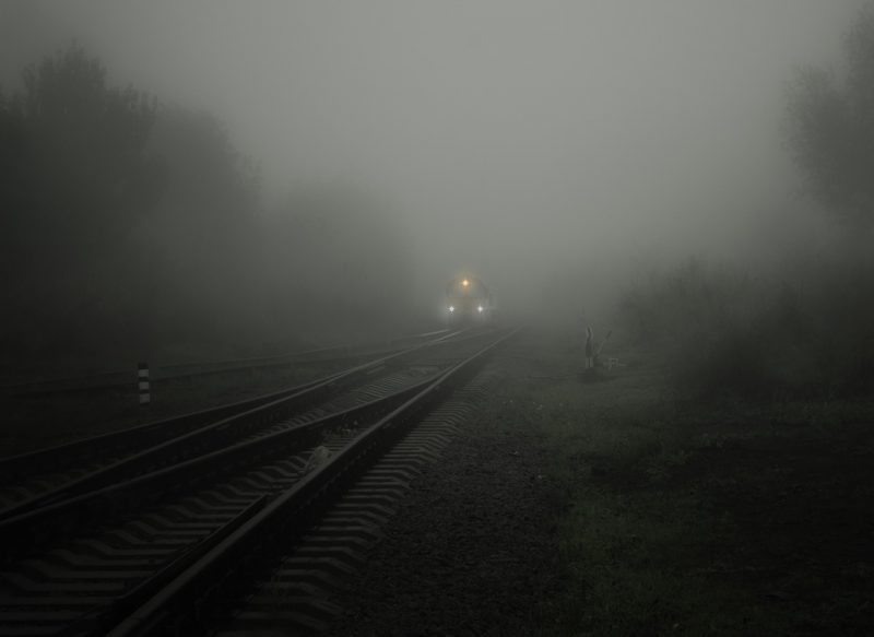 Fog Disturbing Train Journey Train Ride