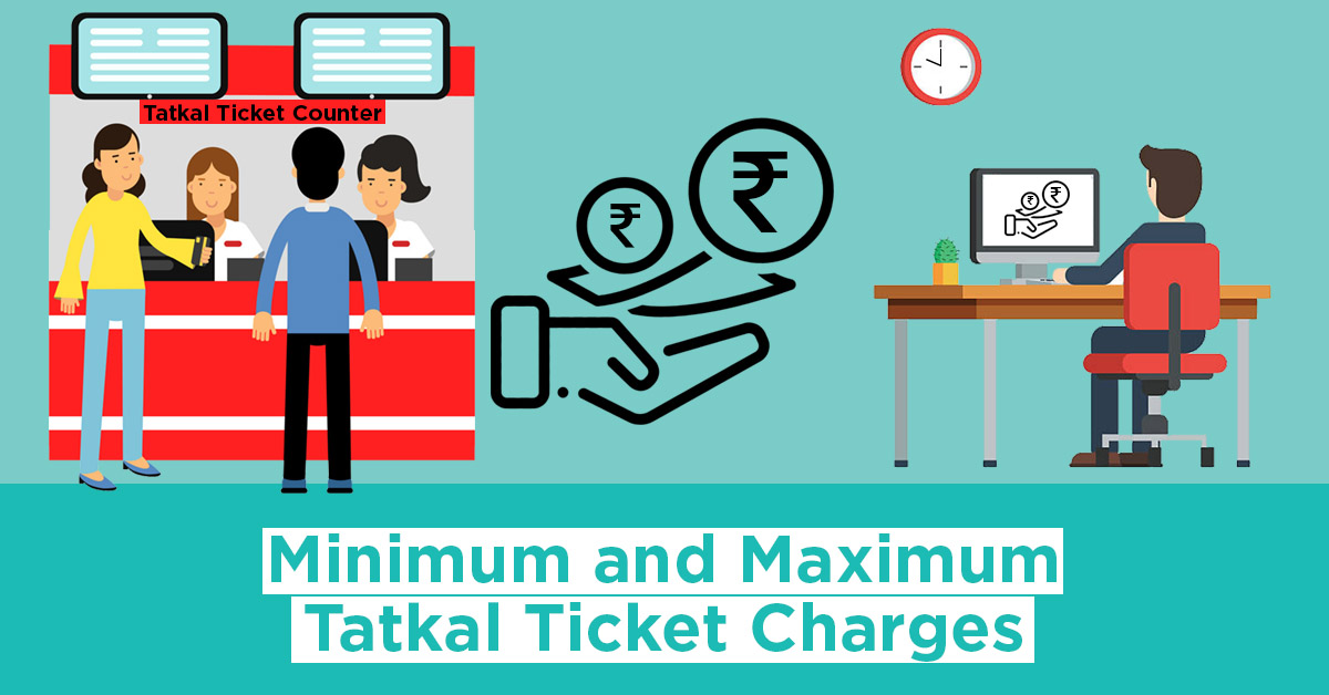 Minimum and Maximum Tatkal Ticket Charges Tatkal Ticket Charges