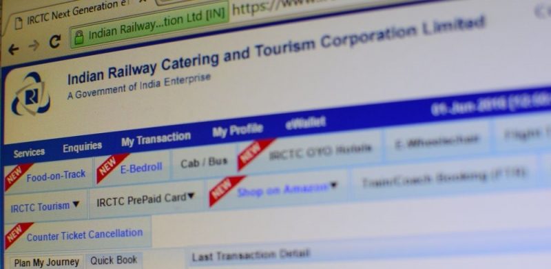 Online Ticket Booking via IRCTC