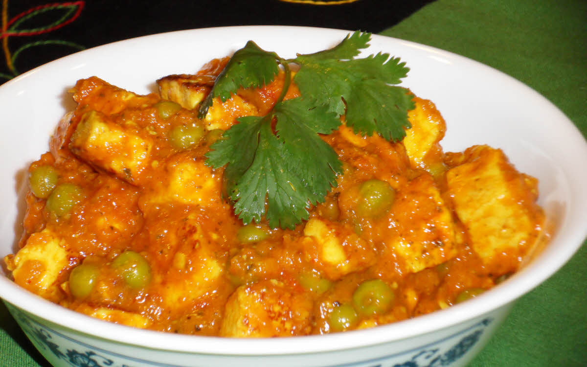 Matar Paneer curry Matar Paneer