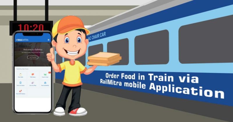 Order Food in Train at RailMitra Application