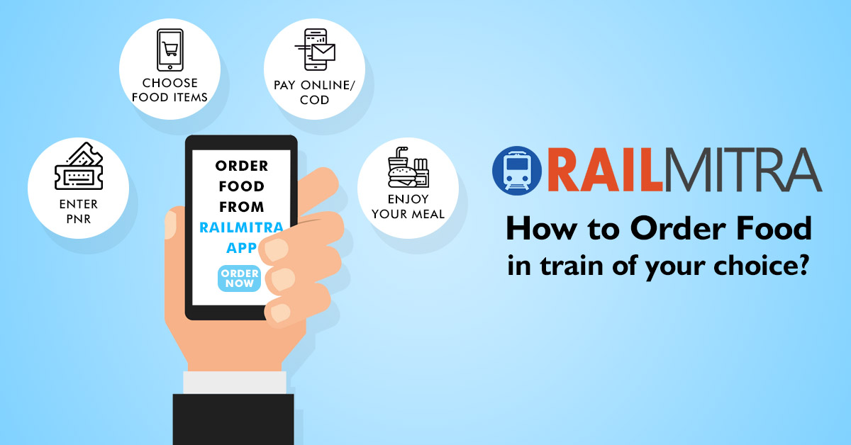 Order food in train via RailMitra App RailMitra Application