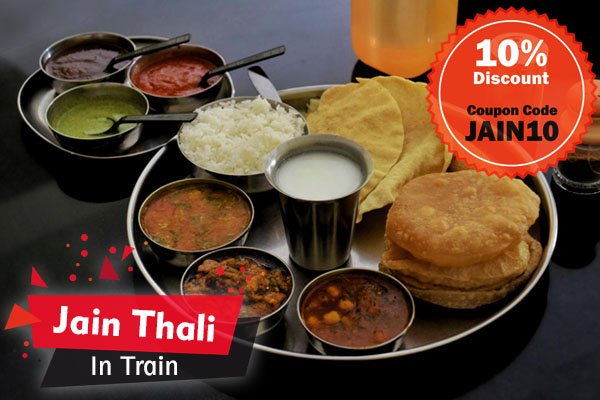 Jain food in train