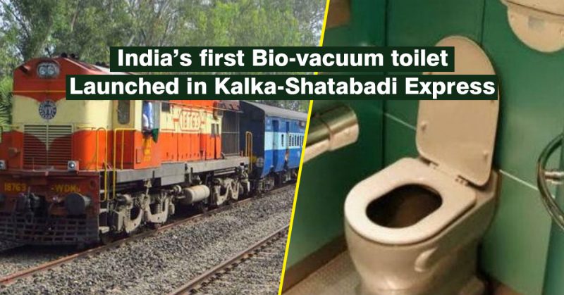 First Bio-vacuum Toilet Launched in Kalka-Shatabadi Express