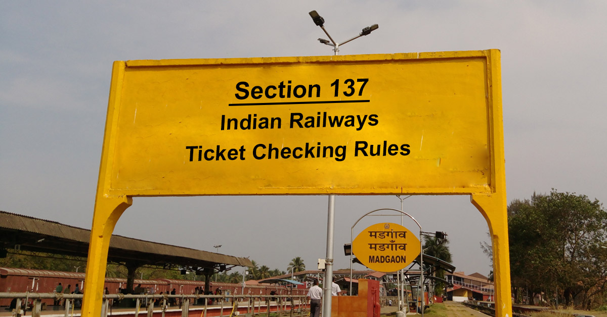 Section 137: Ticket checking rules