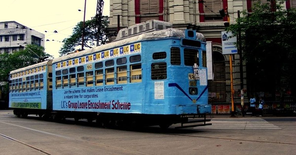 Tram train in Kolkata