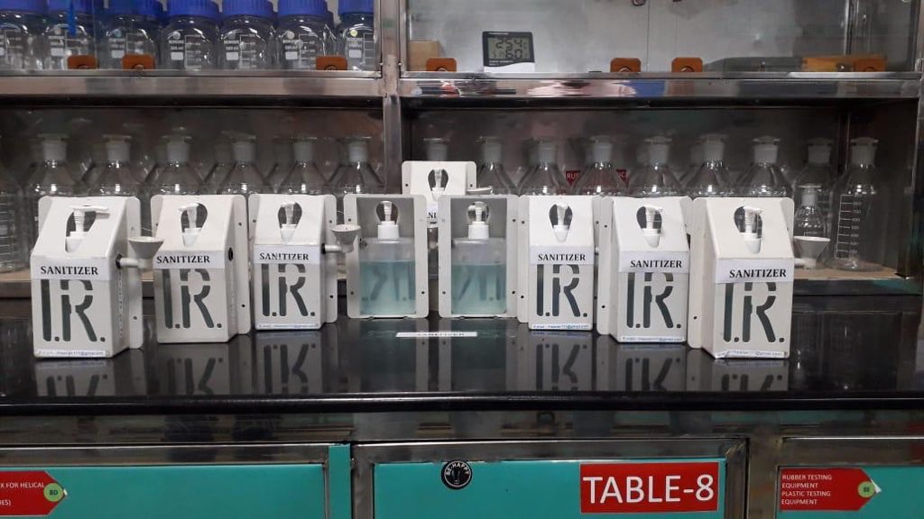 sanitizers produced by Indian Railways Sanitizers