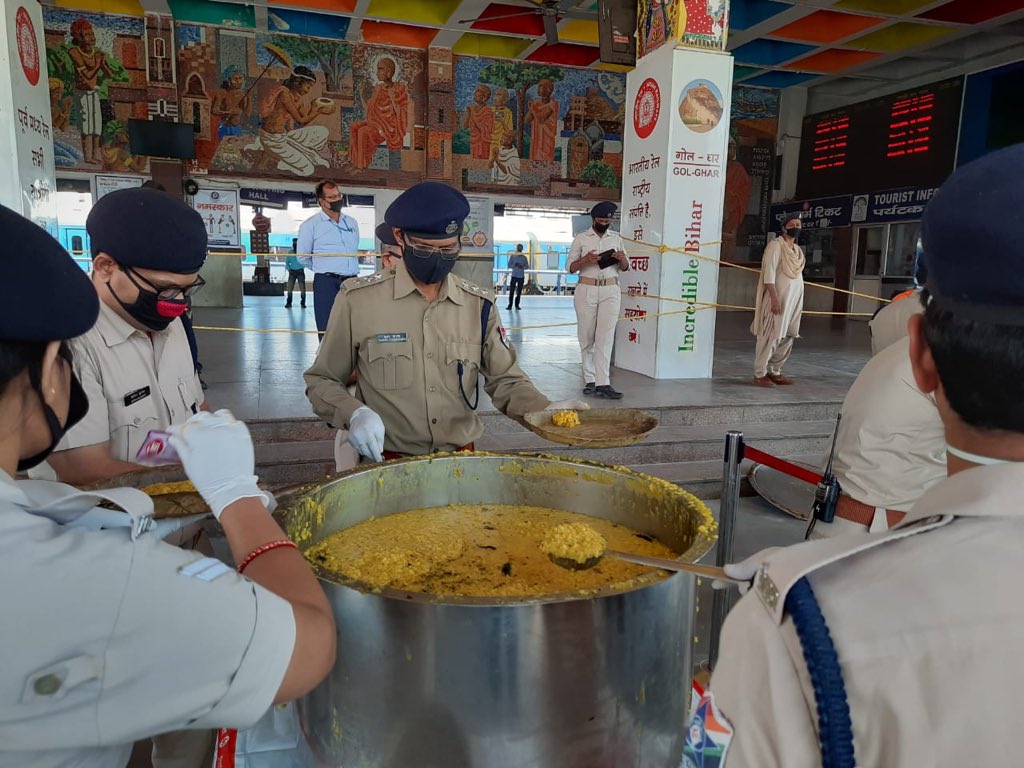 Food distributed by Indian Railways