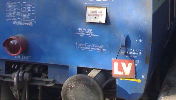 LV board on the train