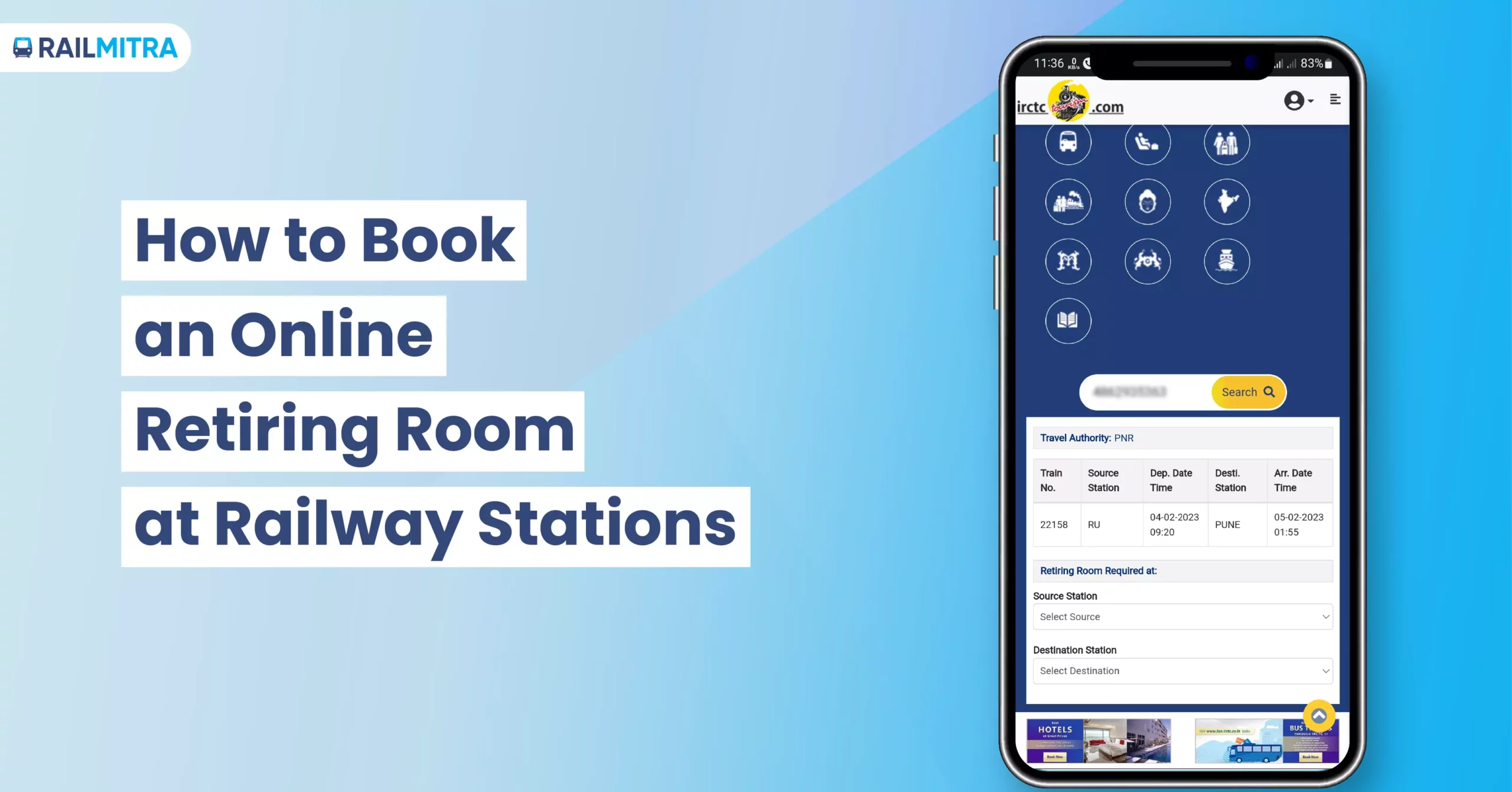 How to Book an Online Retiring Room at Railway Stations