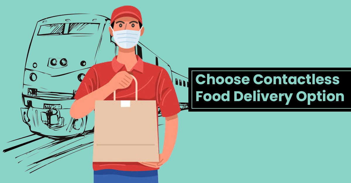 Contactless food delivery in train