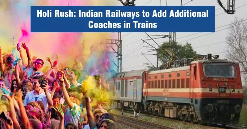 Holi Rush: Indian Railways to Add Additional Coaches in Trains