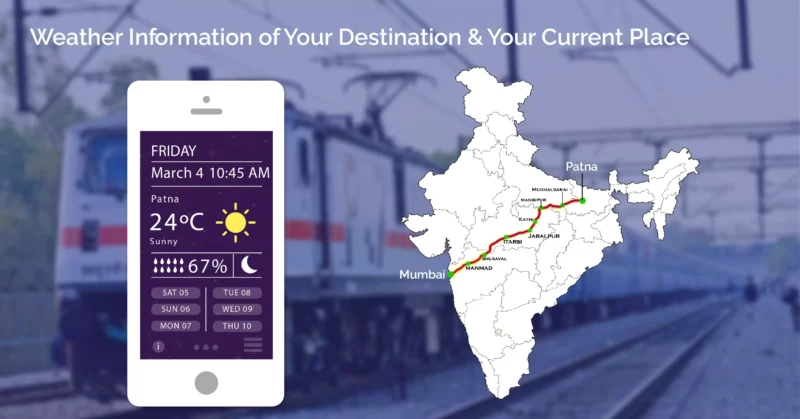 Check Weather Information of Your Destination & Your Current Place