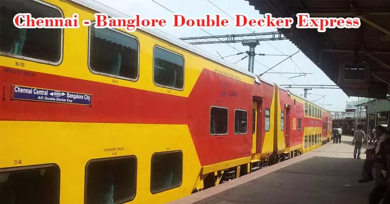 Chennai - Banglore Double Decker indian rail