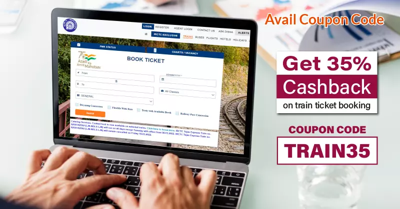 Avail Coupon Code while online ticket booking 