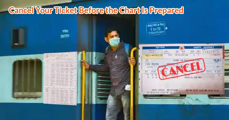 Cancel Your Ticket Before the Chart Is Prepared to save money