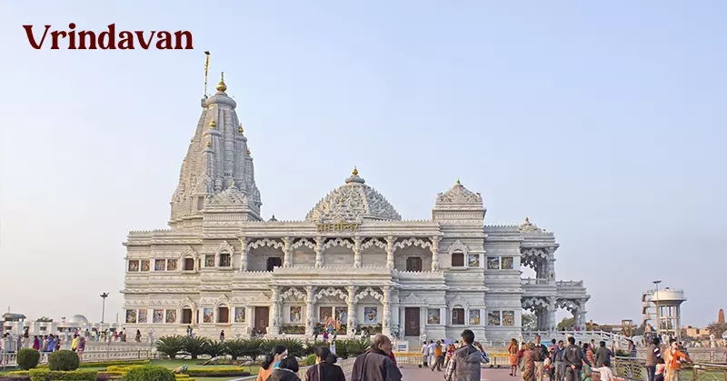 Vrindavan most visited hindu site near delhi 