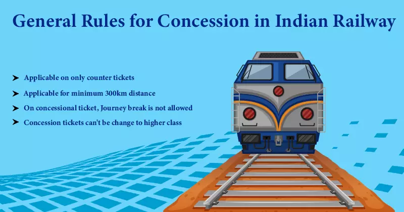 General Rules for Concession in Indian Railway