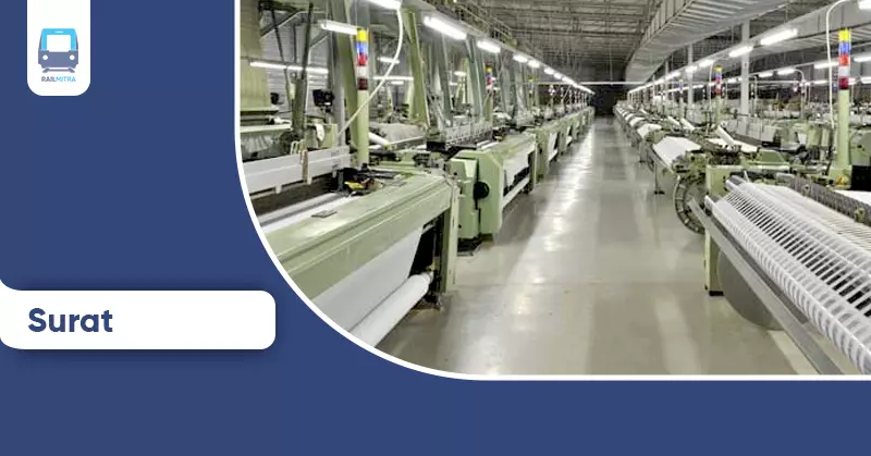 Visit Surat to take a textile city tour by train