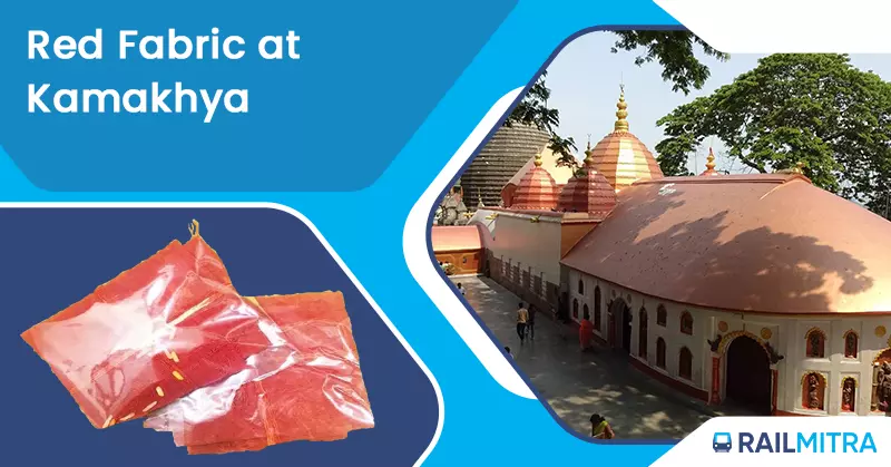Red Fabric at Kamakhya