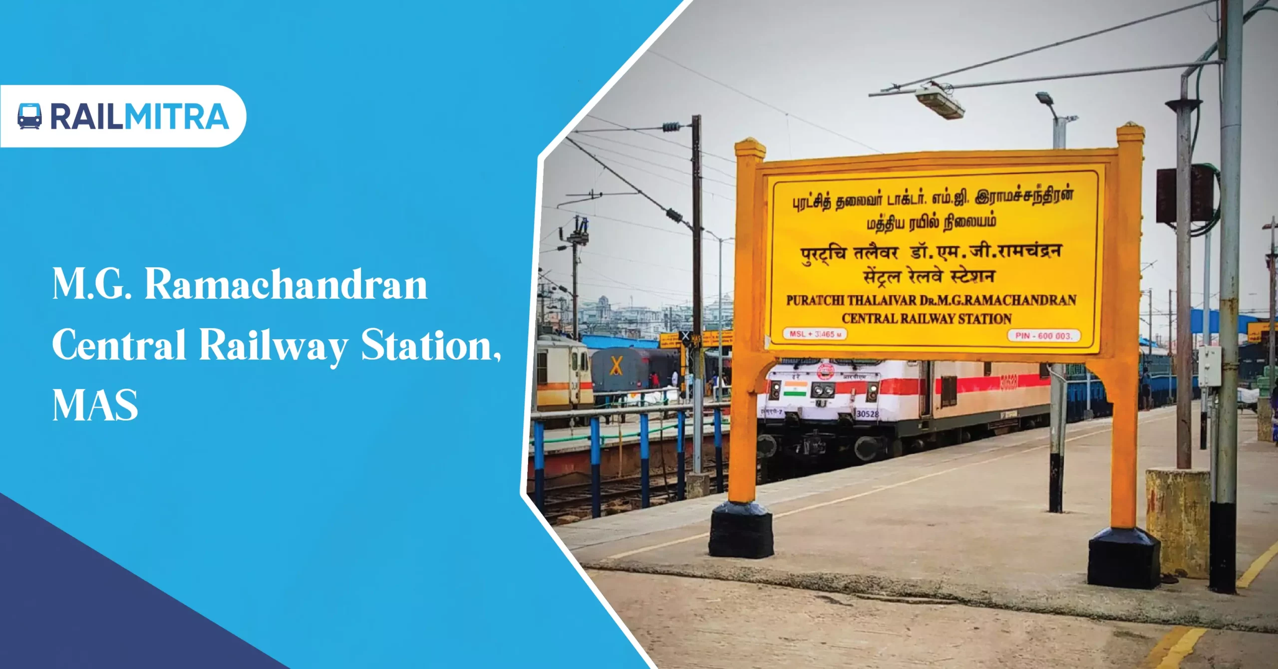 M.G. Ramachandran Central Railway Station, MAS Named After Indian political leader
