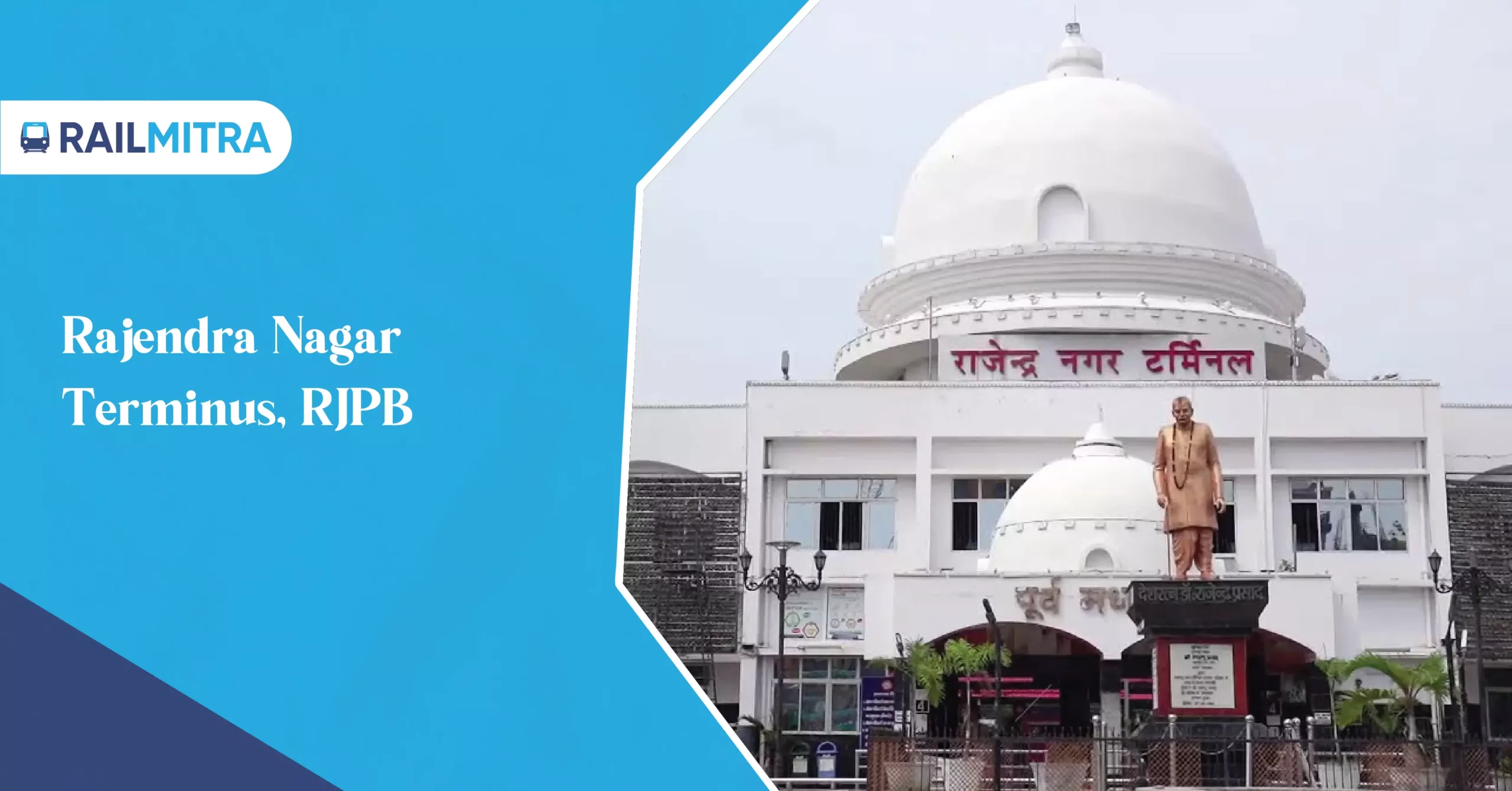 Rajendra Nagar Terminus, RJPB named after India's first president Rajendra Prasad.
