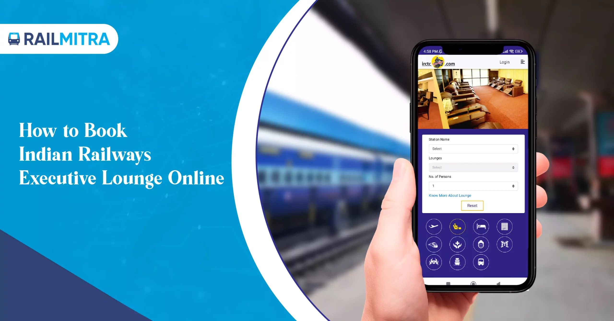 How to Book Indian Railways Executive Lounge Online