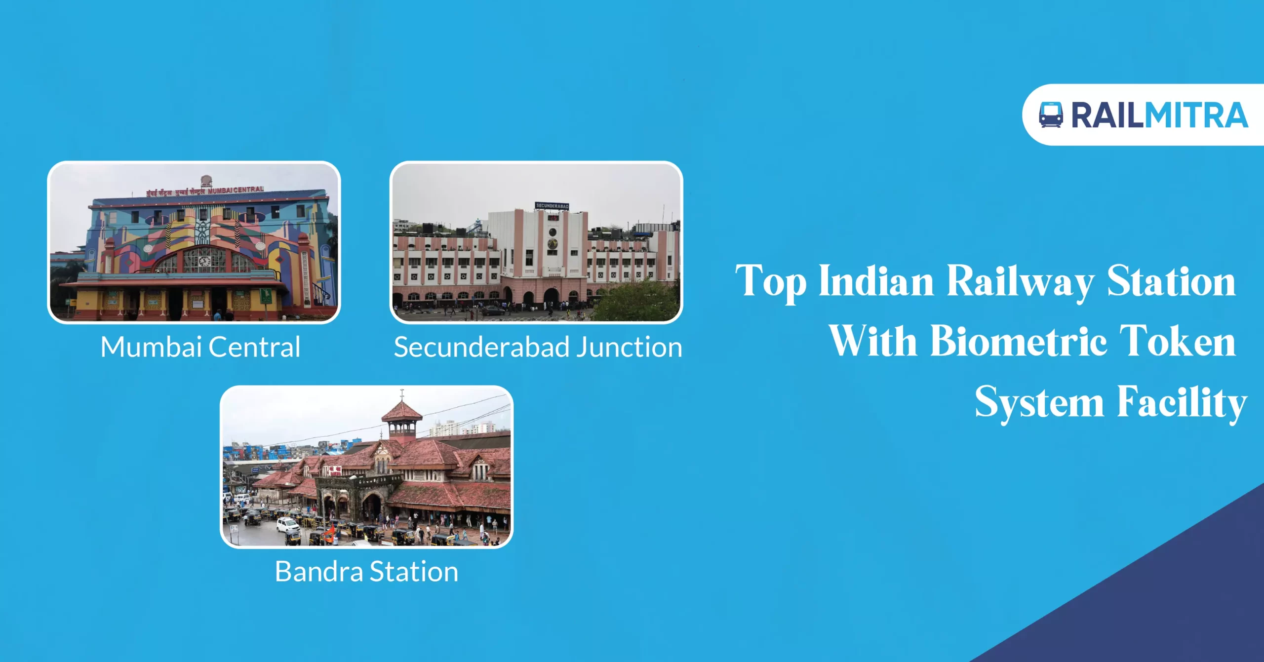 Top Indian Railway Station with Biometric Token System Facility