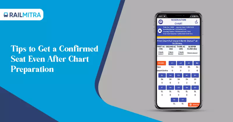 Tips to Get a Confirmed Seat Even After Chart Preparation