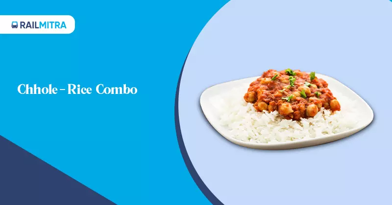 Chhole-Rice Combo