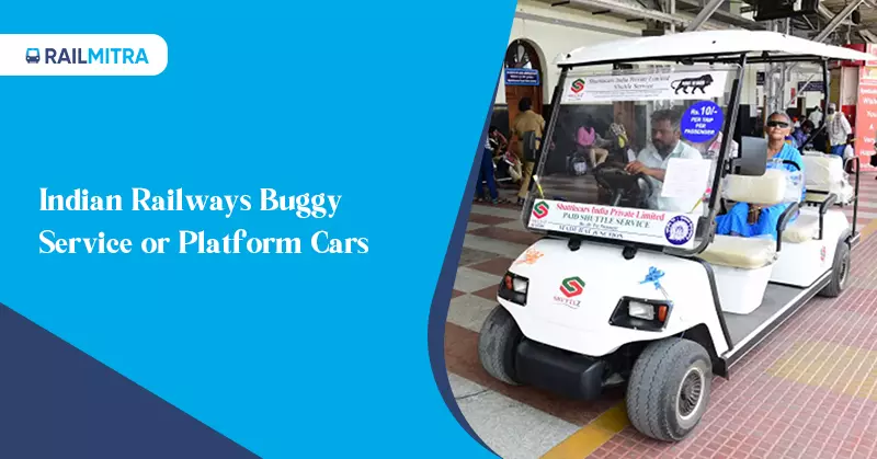 Indian Railways Passengers Friendly Buggy Service or Platform Cars