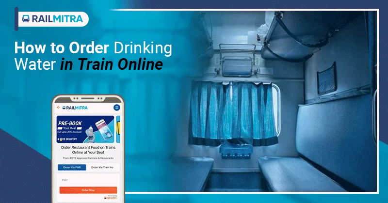 how to order drinking water in train online