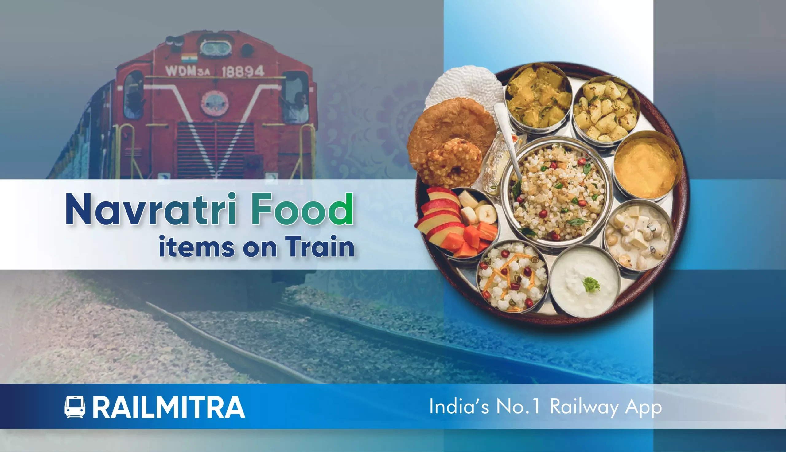 Navratri Food items on Trains RailMitra