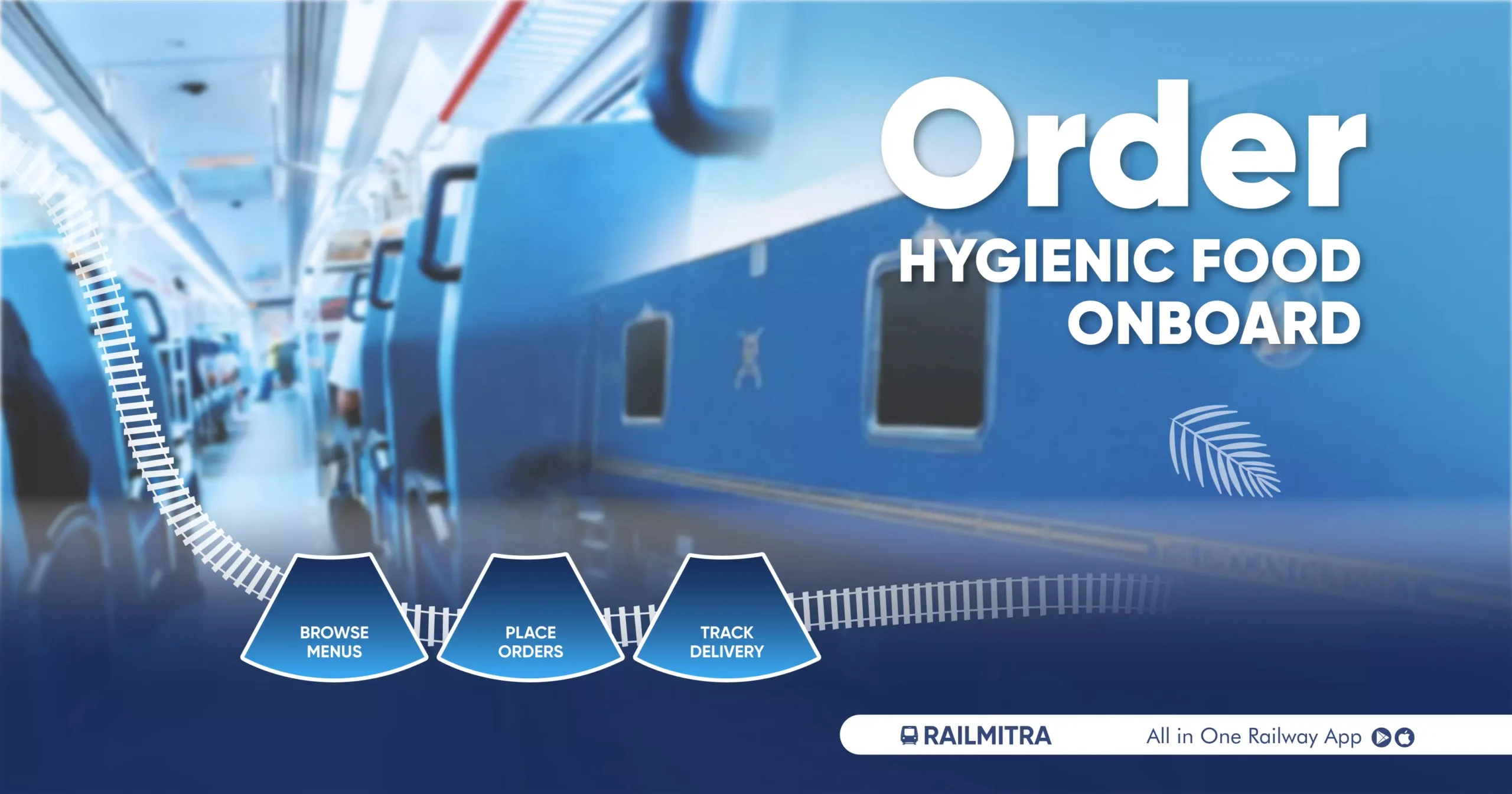 Order Hygienic Food Onboard RailMitra