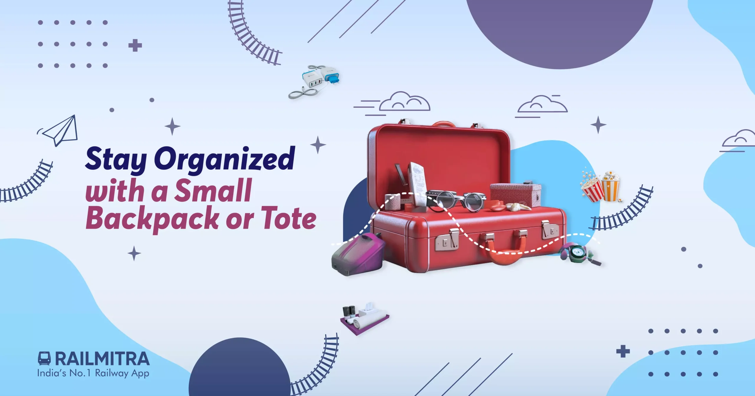 Stay Organized with a Small Backpack or Tote RailMitra