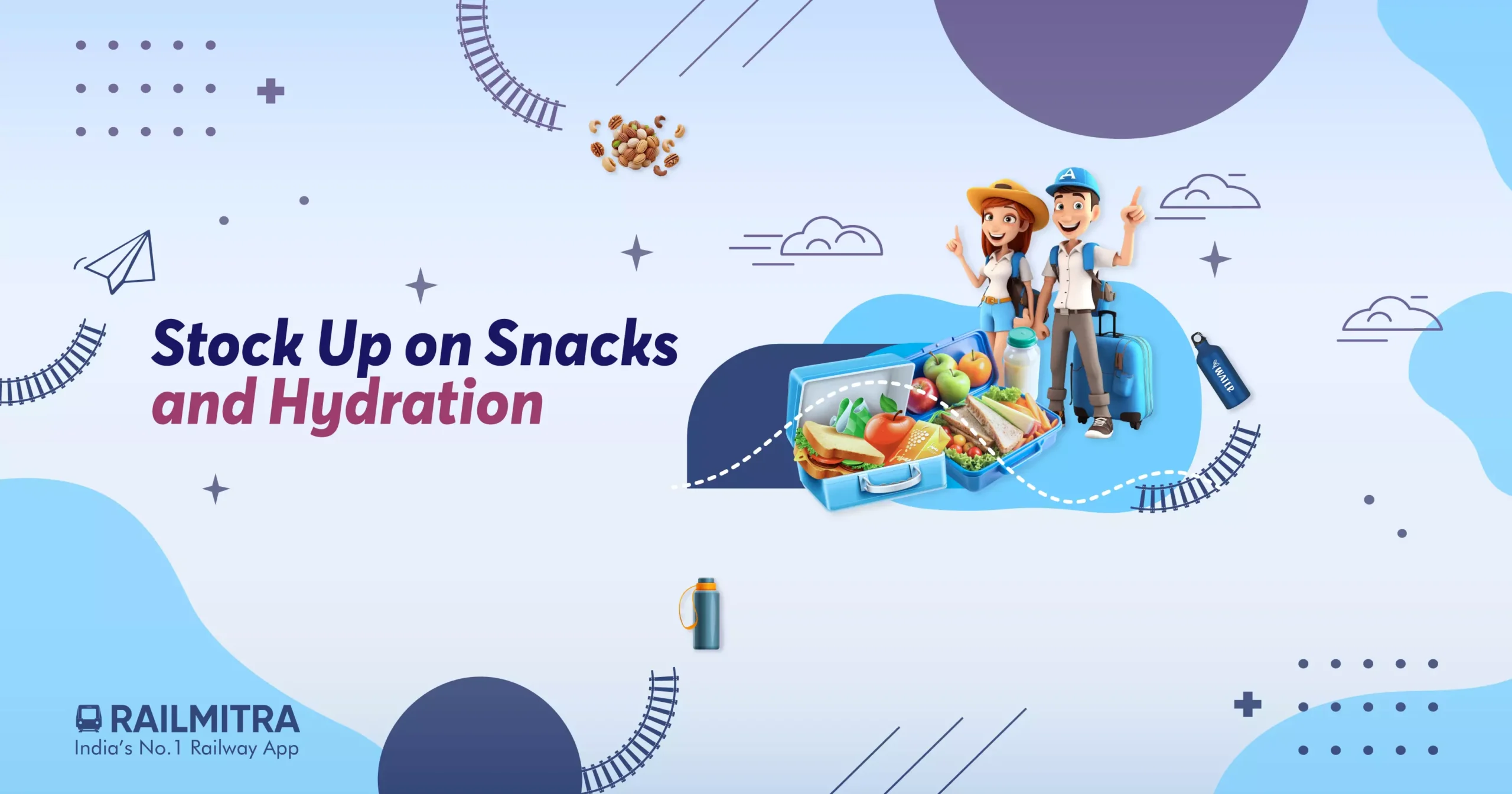 Stock Up on Snacks and Hydration RailMitra