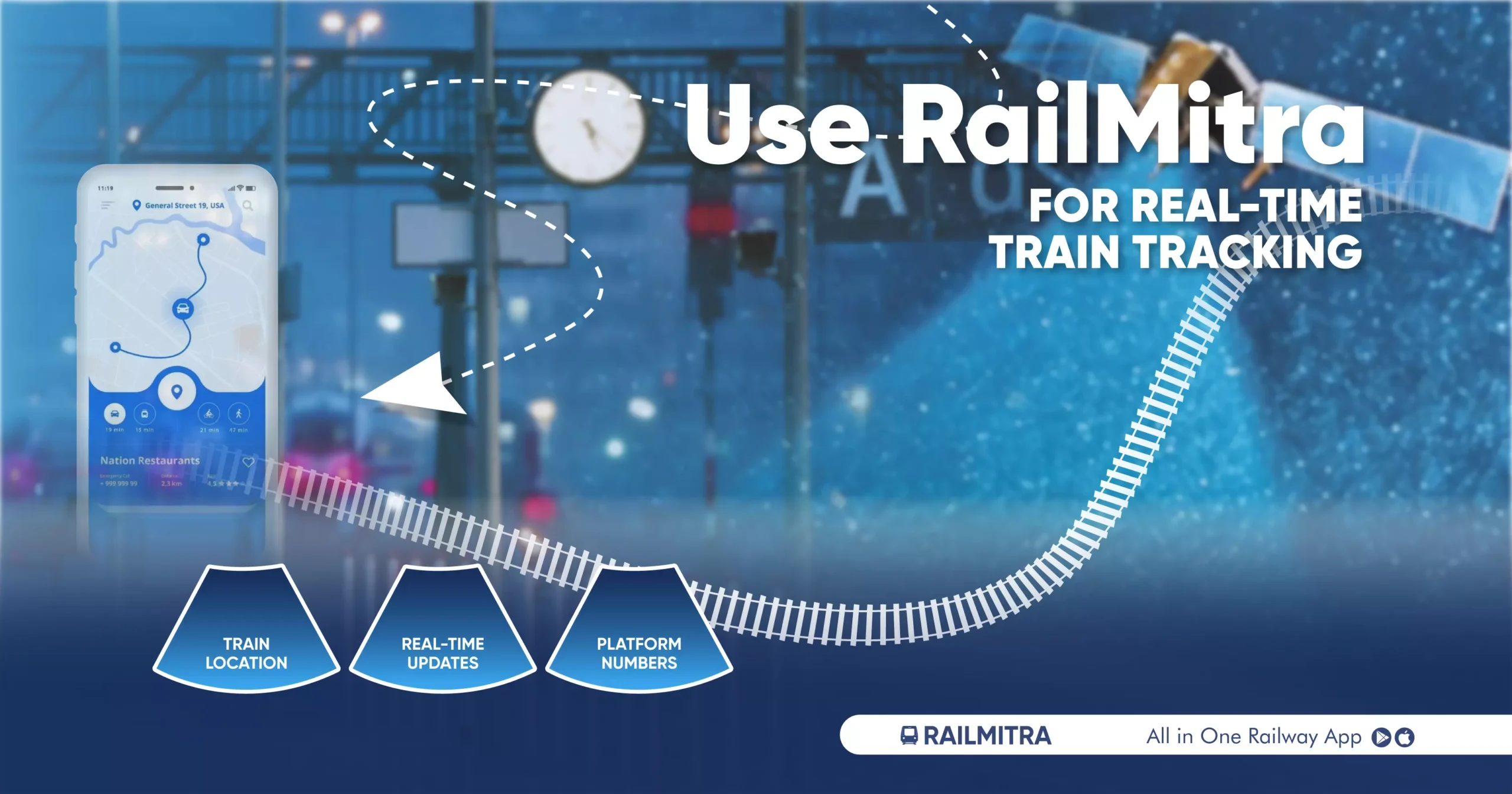 Use RailMitra for Real-Time Train Tracking RailMitra