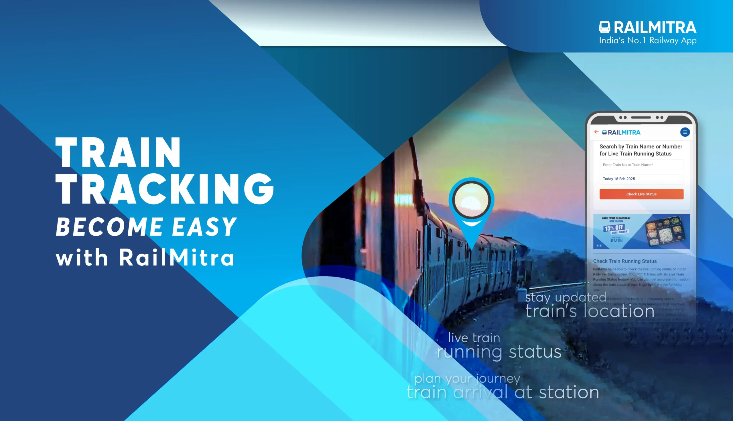 Train Tracking become easy with RailMitra RailMitra