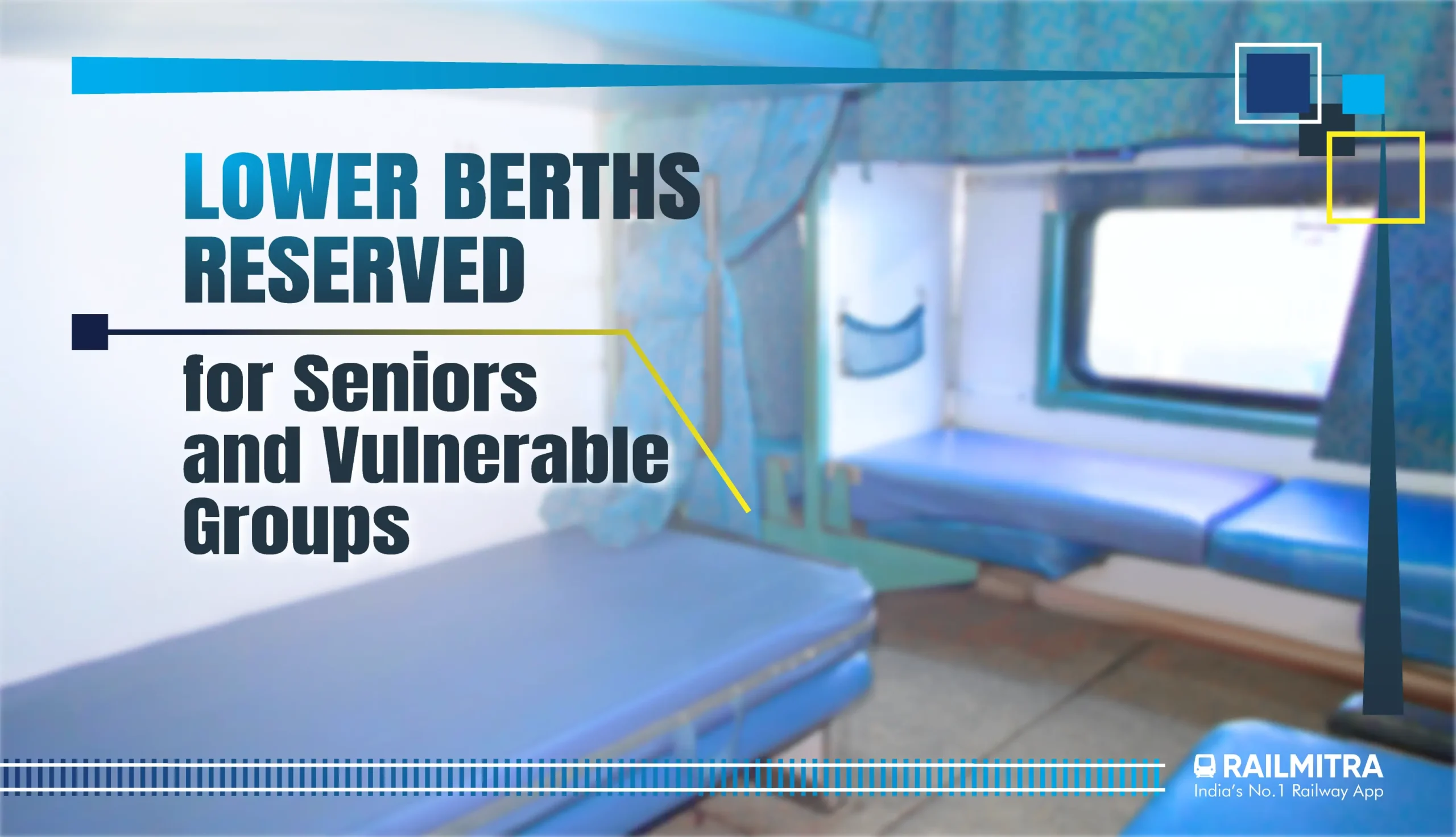 Indian Railway Rules reserve lower berths for seniors and disabled