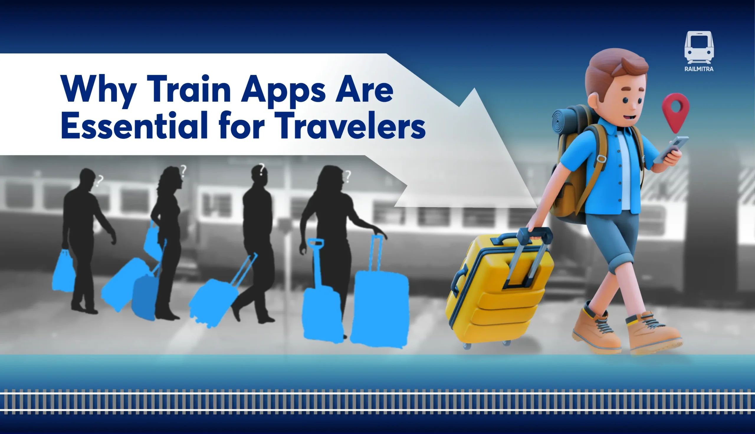 Infographic explaining the benefits of using Train Apps for Indian Railways travelers