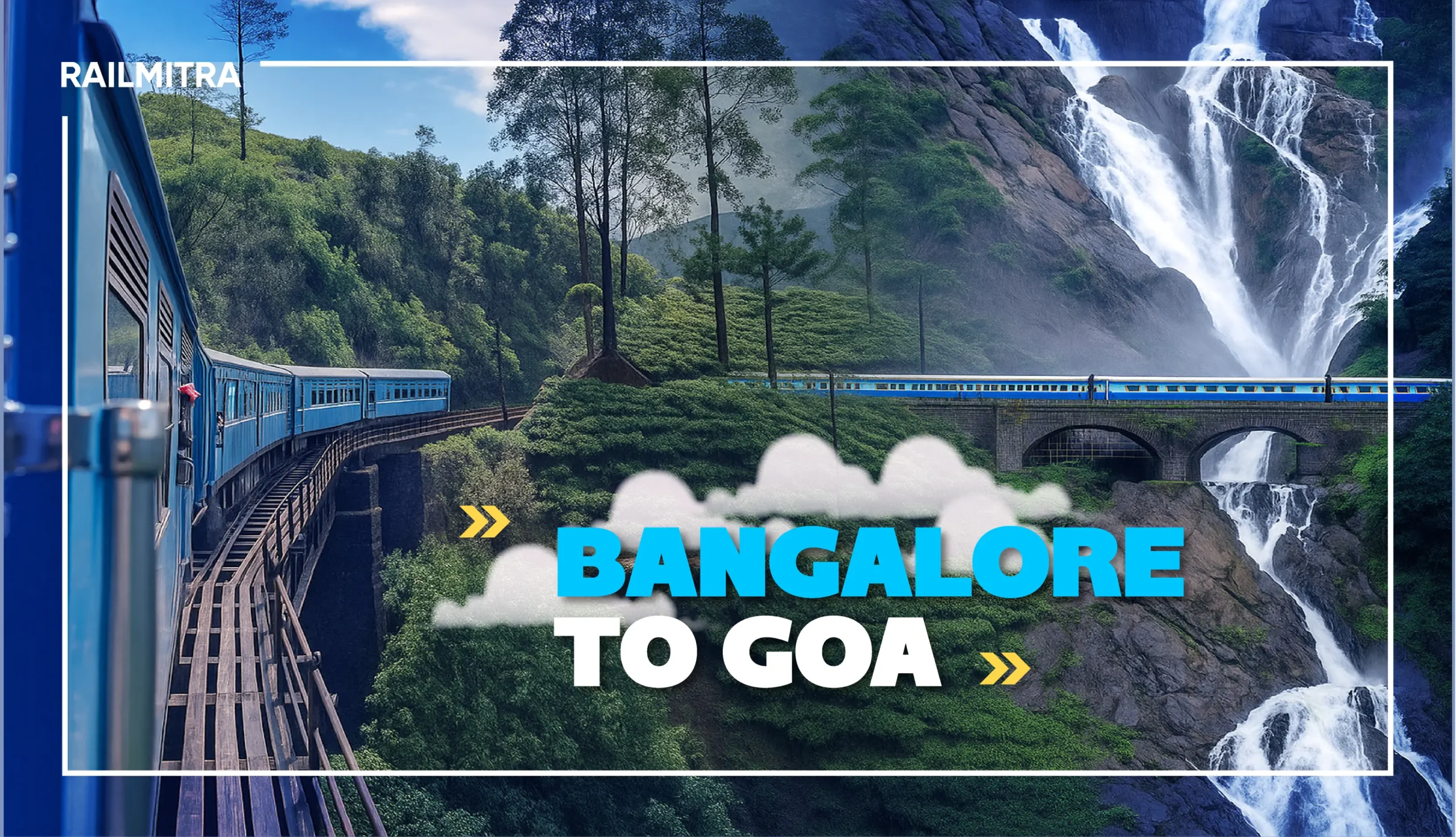 Relish the beautiful Bangalore to Goa train journey across the western ghats this monsoon.