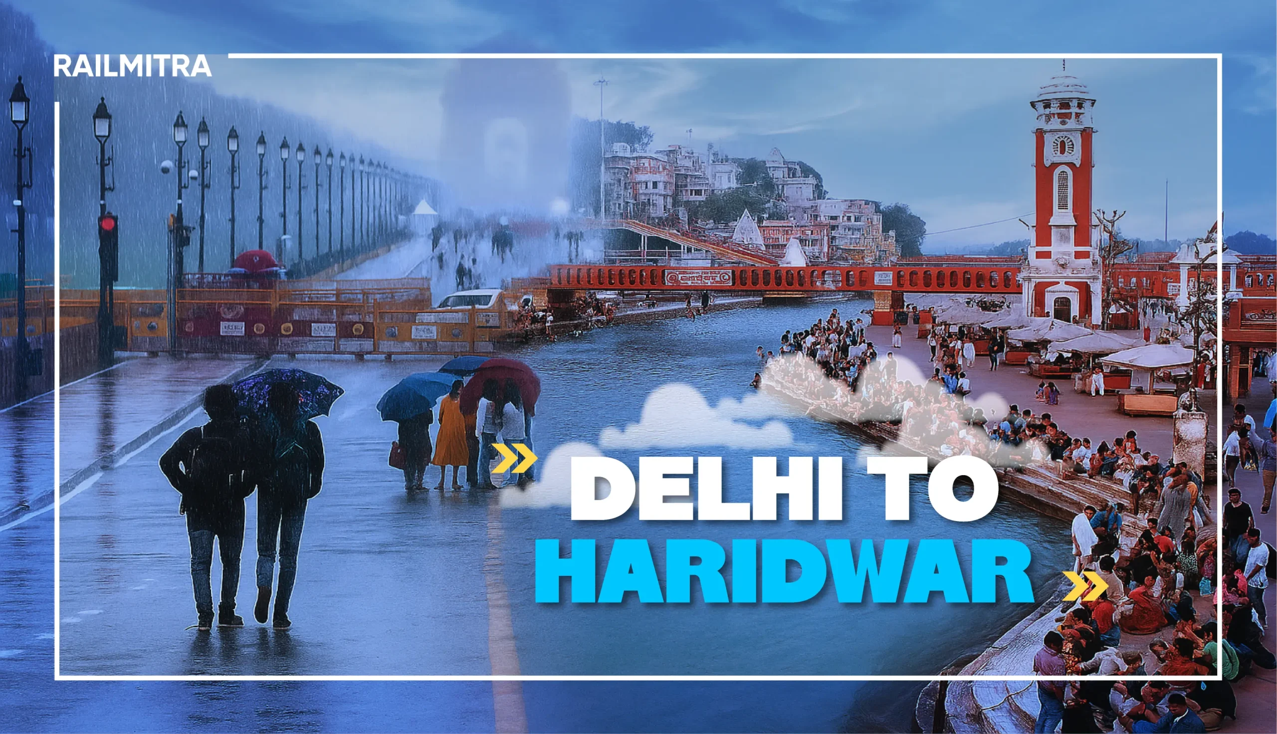 This monsoon explore the meditative train route of Delhi and Haridwar with RailMitra
