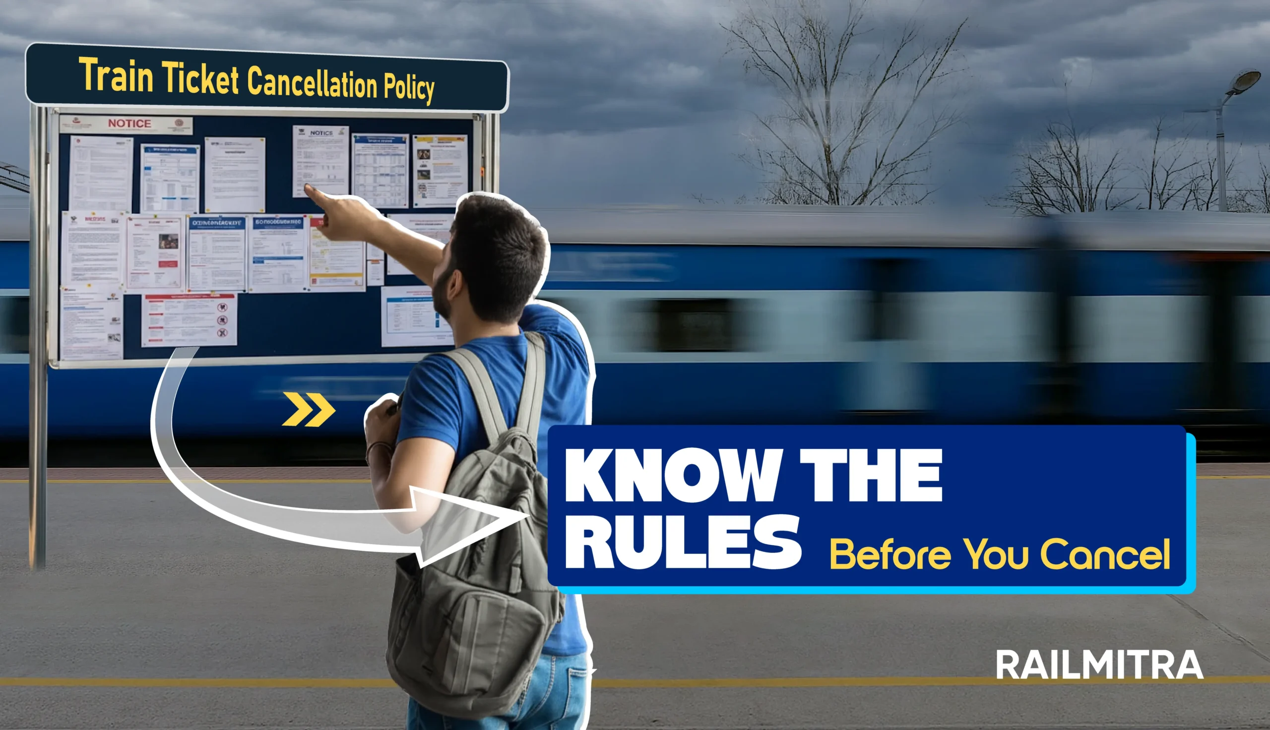 Before cancelling, have some knowloedge about train ticket cancellation rules and charges,
