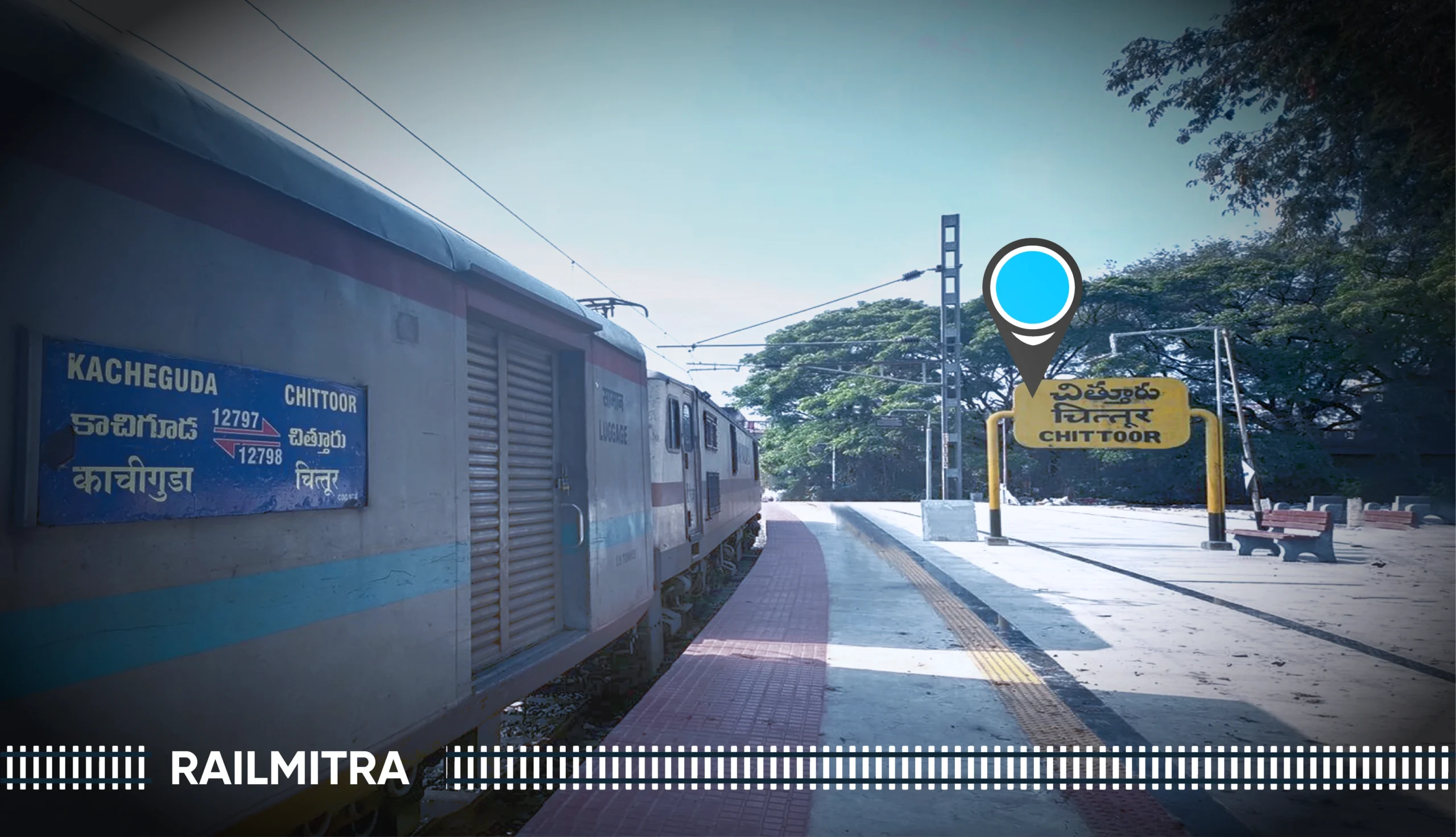 Chittoor Railway Station in Andhra Pradesh, linked with paranormal stories of a soldier’s ghost.