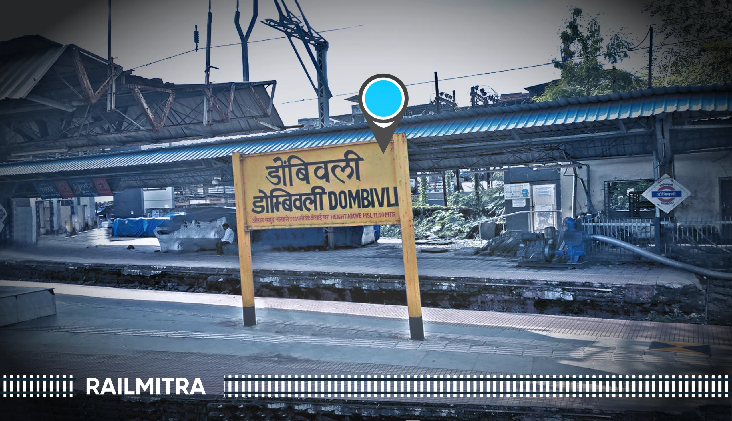 Dombivli Railway Station in Maharashtra, famous for ghost stories of a woman who cannot leave.