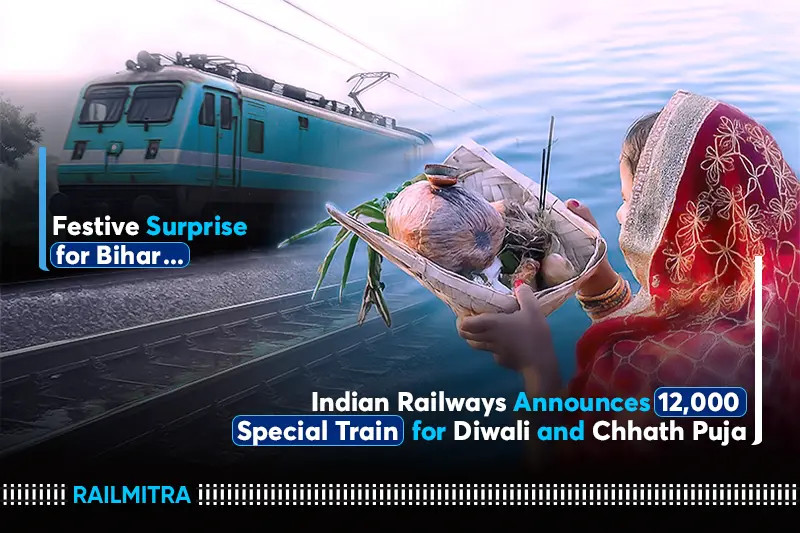 Railways to Run 12,000 Special Trains for Deepawali and Chhath