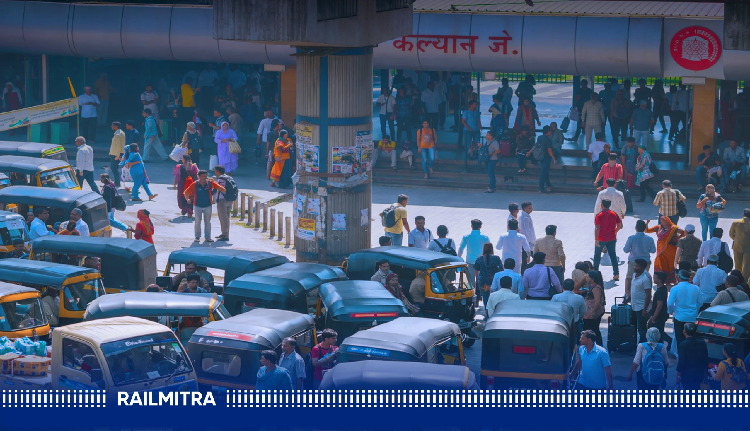 Kalyan Junction one of the busiest railway stations in India by daily train movements