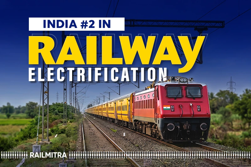 India Ranks Second Globally in Railway Electrification