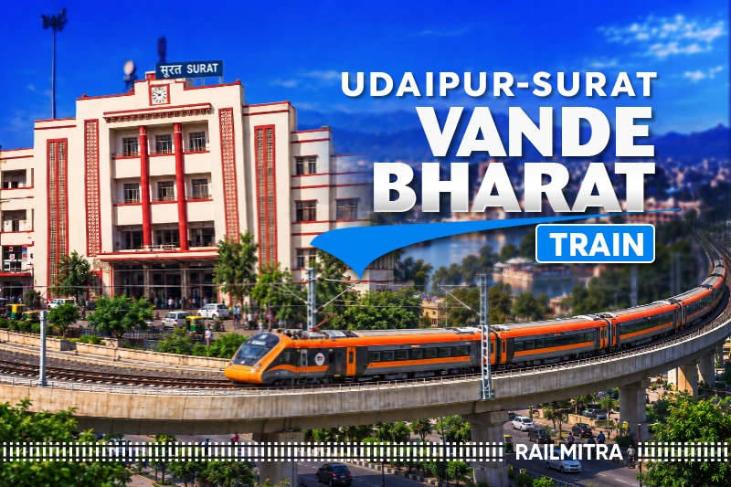 Udaipur-Surat Vande Bharat 26904/26903 Starts From Octo...